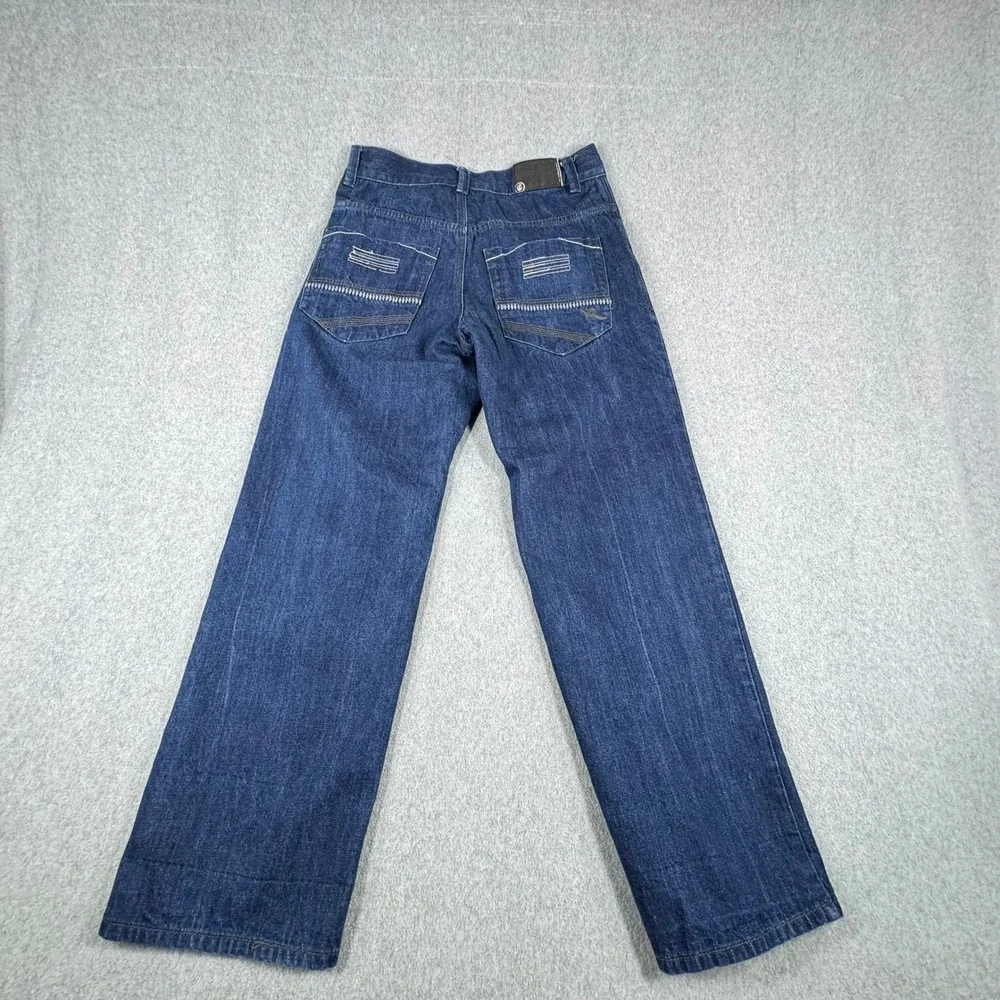 Vintage Rocawear Jeans Mens 32x29 Blue Dark Wash‎ Cotton Classic Baggy Y2K